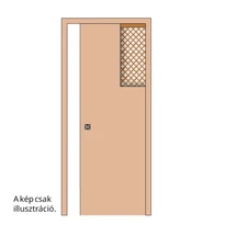 Ermetika Velio fehér dekorfóliás tolóajtólap és tokborítás szett Classic EvoKit falban futó tolóajtó vázszerkezethez 800x2100 mm 100 mm falvastagsághoz PEVS.1.923