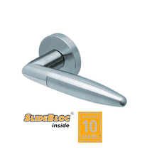 Scoop 1007 Optima polírozott inox kilincsgarnitúra SlideBloc mechanikával