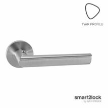 Griffwerk Professional Smart2Lock lapos körrozettás rozsdamentes acél kilincsgarnitúra
