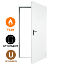 Domoferm EI30 acél tűzgátló ajtó DIN (univerzális nyitásirány)