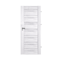 Pascal Torino modell 0/7 beltéri ajtó szabvány méretben - Szürke kőris 3D