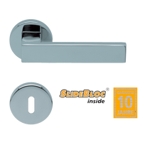 Scoop 1005 Quadra polírozott inox kilincsgarnitúra SlideBloc mechanikával