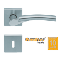 Scoop 1764 Rocket inox kilincsgarnitúra SlideBloc mechanikával