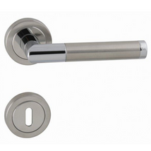 Tupai Prado fényes króm inox körrozettás kilincs garnitúra