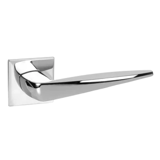 Maestro Colorado fényes króm lapos négyzetrozettás kilincsgarnitúra