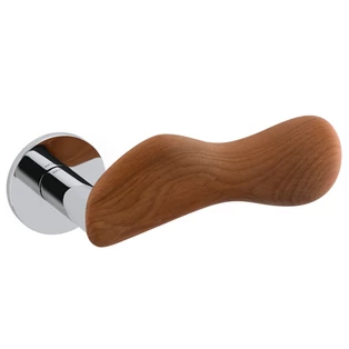 Olivari Chelsea fényes króm - kauri fenyő körrozettás kilincsgarnitúra