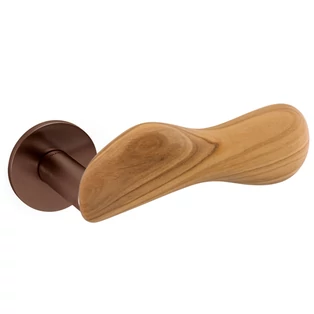 Olivari Chelsea szatén szuperbronz - olajfa körrozettás kilincsgarnitúra