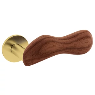 Olivari Chelsea szatén szuperarany - dió körrozettás kilincsgarnitúra