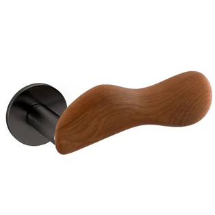 Olivari Chelsea szatén szuperantracit - kauri fenyő körrozettás kilincsgarnitúra