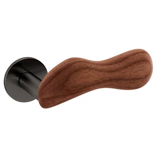 Olivari Chelsea szatén szuperantracit - dió körrozettás kilincsgarnitúra