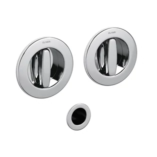 Olivari Giotto fényes króm húzókagyló pár kétoldali fordítóval