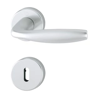 Hoppe New York AluF1 körrozettás kilincsgarnitúra