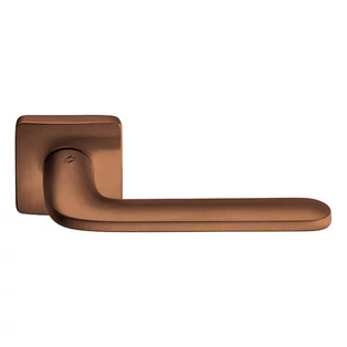 Colombo Design Roboquattro S négyzetrozettás matt vörösréz kilincsgarnitúra