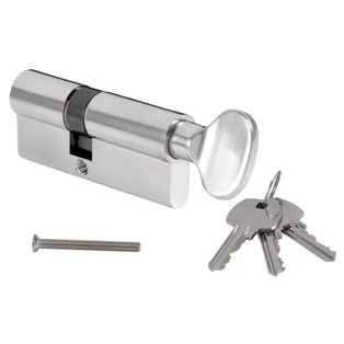 Pascal matt nikkel gombos cilinderbetét 3 kulccsal