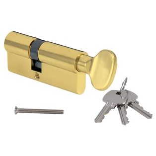 Pascal fényes arany cilinder hengeres betét 3 kulccsal