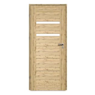Pascal Enzo Rusztikus tölgy 3D Vario beltéri ajtó szabvány méretben / 750x2100 mm / bal / 100-135 mm, utólag szerelhető átfogó tokkal
