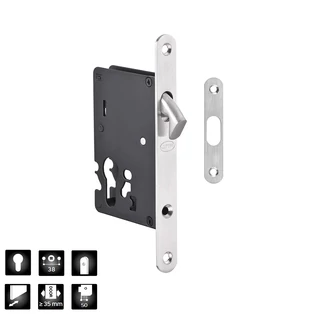 JNF tolóajtó zártest, rozsdamentes acél IN.20.922