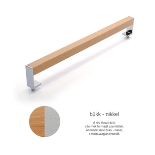 Rujz Design bükk / nikkel bútorfogantyú