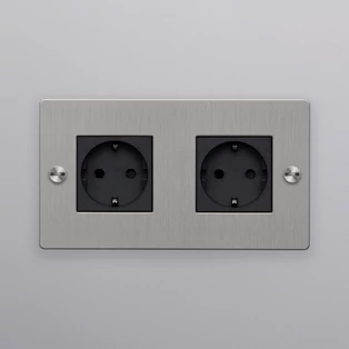 Buster+Punch 2G dugalj, rozsdamentes acél / Schuko Type F / CSC-071987