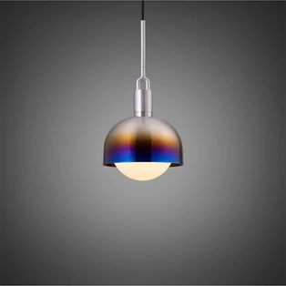 Buster+Punch Forked Shade Globe Opal medium függőlámpa, égetett acél / E27 / RFP-893121