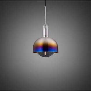 Buster+Punch Forked Shade Globe Smoked medium függőlámpa, égetett acél / E27 / RFP-893122