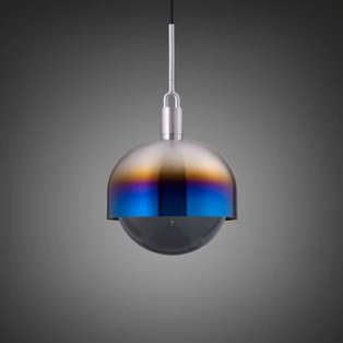 Buster+Punch Linear Forked Shade Globe Smoked large függőlámpa, égetett acél / E27 / RFP-893124