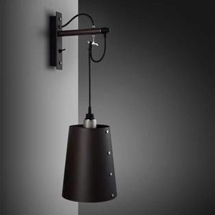 Buster+Punch Hooked Wall Large Graphite falilámpa, rozsdamentes acél / E27 / RHW-19446