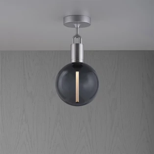 Buster+Punch Forked Ceiling Globe Smoked medium mennyezeti lámpa, szatén rozsdamentes acél/ E27 / RFC-853145