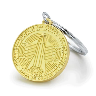 Metalmorphose matt arany bitcoin érme kulcstartó MTM138-02