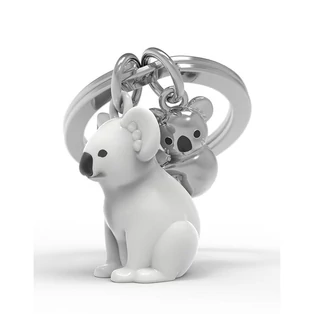 Metalmorphose szürke koala kulcstartó MTM278-01
