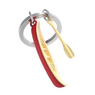 Metalmorphose piros - arany kenu kulcstartó MTM297-01