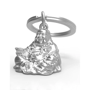 Metalmorphose matt króm buddha kulcstartó MTM888-01