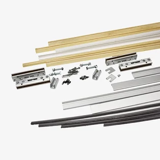 Ermetika üvegajtó vasalat készlet kétszárnyú Absolute falban futó tolóajtókhoz ACC.102