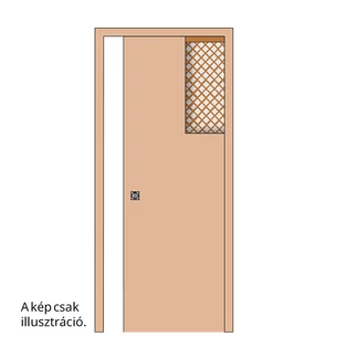 Ermetika Velio fehér dekorfóliás tolóajtólap és tokborítás szett Classic EvoKit falban futó tolóajtó vázszerkezethez 700x2100 mm 100 mm falvastagsághoz PEVS.1.922