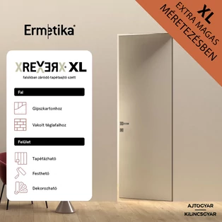 Ermetika xREVERx falsíkban záródó tapéta ajtó szett olasz méretezésben