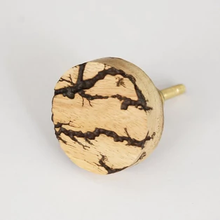 Ethno Home fekete bútorgomb