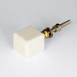 Ethno Home fehér bútorgomb