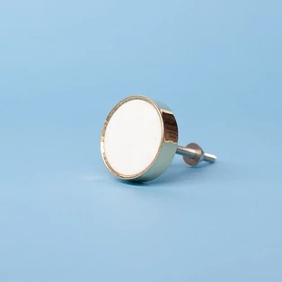 Ethno Home fehér bútorgomb