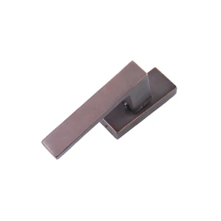 Jolie Verve antik bronz L-alakú téglalaprozettás ablakkilincs