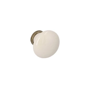 Giusti fehér porcelán - antik patina bútorfogantyú