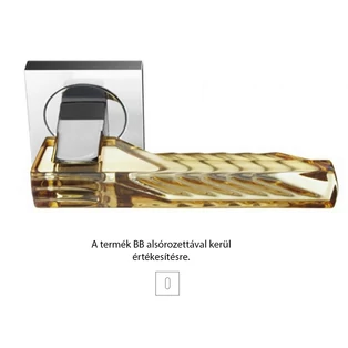 Glass Design ARKADIA HOME négyzetrozettás BB alsó rozettával