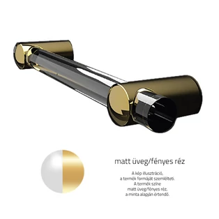 Matt üveg / Fényes sárgaréz