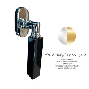 Víztiszta üveg / Fényes sárgaréz Víztiszta üveg / Fényes sárgaréz