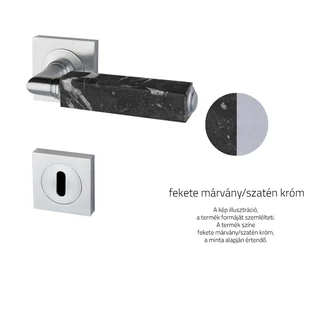 Fekete márvány - Szatén króm