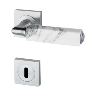 Glass Design CUBE Marble négyzetrozettás kilincsgarnitúra