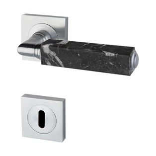 Glass Design CUBE Marble négyzetrozettás kilincsgarnitúra