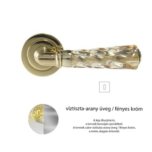 Glass Design ELKA TORCIGLIONE körrozettás BB alsó rozettával