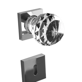 Glass Design GEO50 Home négyzetrozettás gomb kilincsgarnitúra