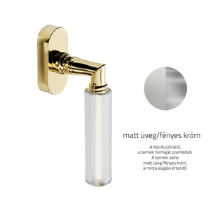 Matt üveg / Fényes króm Matt üveg / Fényes króm