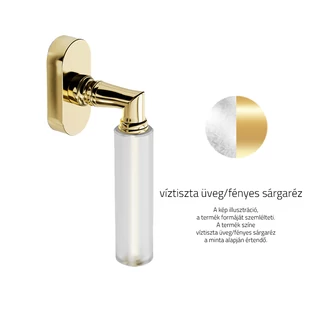 Víztiszta üveg / Fényes sárgaréz